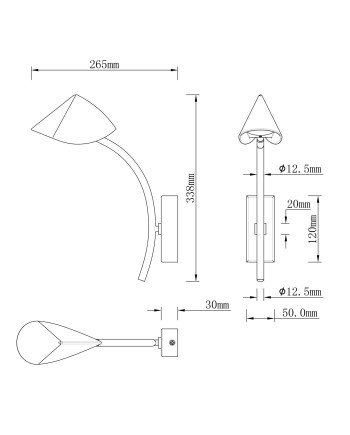 CAPUCCINA * APLIQUE LED 7W